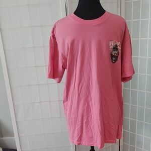 Stylish Sullen Art Collective Pink Graphic Tee Skull Pineapple Medium